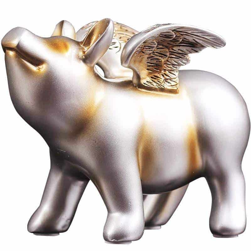 Spargris I Silver