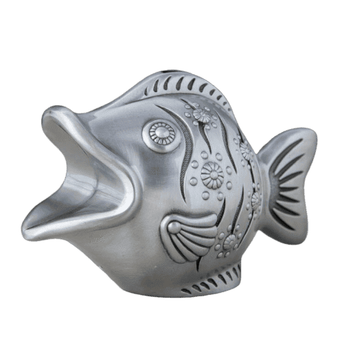 Sparbössa I Metall Med Fisk