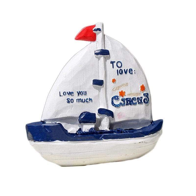 Sparbössa Med Segelbåt
